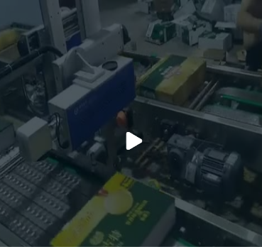 青啤奥古特生产线激光在线打码